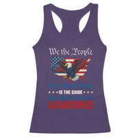 We the People Patriotic Eagle Racerback Tank Top Defend the Constitution American Flag