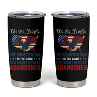We the People Patriotic Eagle Tumbler Cup Defend the Constitution American Flag