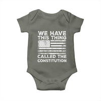 We Have This Thing Called The Constitution Baby Onesie Patriotic American Flag