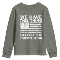 We Have This Thing Called The Constitution Youth Sweatshirt Patriotic American Flag