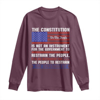 Constitution Liberty American Patriotic Long Sleeve Shirt We The People US Flag - Wonder Print Shop