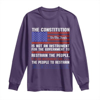 Constitution Liberty American Patriotic Long Sleeve Shirt We The People US Flag - Wonder Print Shop