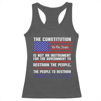 Constitution Liberty American Patriotic Racerback Tank Top We The People US Flag - Wonder Print Shop