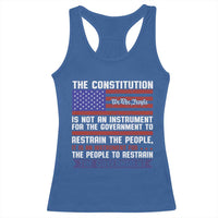 Constitution Liberty American Patriotic Racerback Tank Top We The People US Flag - Wonder Print Shop