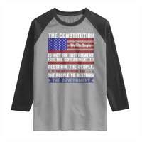 Constitution Liberty American Patriotic Raglan Shirt We The People US Flag - Wonder Print Shop