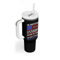 Constitution Liberty American Patriotic Tumbler With Handle We The People US Flag - Wonder Print Shop