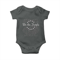 We the People Baby Onesie US Constitution Preamble 4th Of July Patriotic Stars - Wonder Print Shop