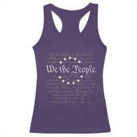 We the People Racerback Tank Top US Constitution Preamble 4th Of July Patriotic Stars - Wonder Print Shop