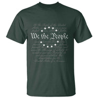 We the People T Shirt US Constitution Preamble 4th Of July Patriotic Stars - Wonder Print Shop