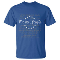 We the People T Shirt US Constitution Preamble 4th Of July Patriotic Stars - Wonder Print Shop