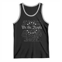 We the People Tank Top US Constitution Preamble 4th Of July Patriotic Stars - Wonder Print Shop