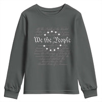We the People Youth Sweatshirt US Constitution Preamble 4th Of July Patriotic Stars - Wonder Print Shop