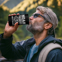 Noah Was a Conspiracy Theorist 4 in 1 Can Cooler Tumbler Then It Rained Funny Biblical Ark Humor