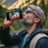 We the People Retro George Washington 4 in 1 Can Cooler Tumbler Patriotic American Founding Fathers Peace Sign