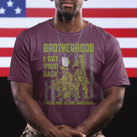 American Veteran T Shirt Brotherhood Means More To Some Than Others - Wonder Print Shop