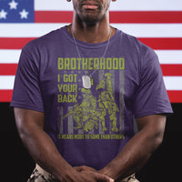 American Veteran T Shirt Brotherhood Means More To Some Than Others - Wonder Print Shop