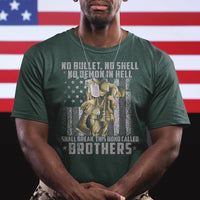 American Veteran T Shirt No Bullet No Shell No Demon This Bond Called Brothers Brotherhood - Wonder Print Shop
