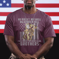 American Veteran T Shirt No Bullet No Shell No Demon This Bond Called Brothers Brotherhood - Wonder Print Shop