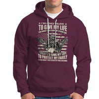 American Patriotic Hoodie Today Id Give My Life To Protect My Family From What This Country Has Become - Wonder Print Shop