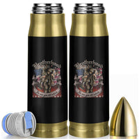 American Patriotic Bullet Tumbler Brotherhood No One Gets Left Behind US Flag Soldiers