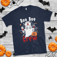 Halloween Nurse T Shirt Boo Boo Crew Nurse Ghost Halloween Costume Boo Sheet - Wonder Print Shop