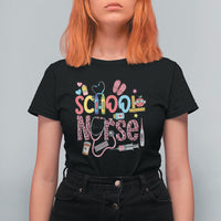 School Nurse T Shirt For Women Leopard Nursing School RN - Wonder Print Shop