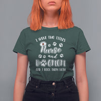 Nurse Dogmom T Shirt For Women I Have Two Titles Nurse And Dog Mom Dogmother Nurse Life - Wonder Print Shop
