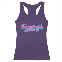 Tremendously Locked In Racerback Tank Top Retro Motivational Quote - Wonder Print Shop