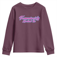 Tremendously Locked In Youth Sweatshirt Retro Motivational Quote - Wonder Print Shop