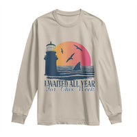 Funny Shark Lover Week Long Sleeve Shirt I Waited All Year For This Week - Wonder Print Shop