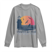 Funny Shark Lover Week Long Sleeve Shirt I Waited All Year For This Week - Wonder Print Shop