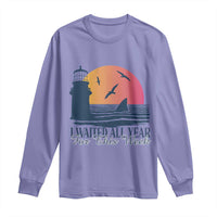 Funny Shark Lover Week Long Sleeve Shirt I Waited All Year For This Week - Wonder Print Shop