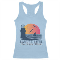 Funny Shark Lover Week Racerback Tank Top I Waited All Year For This Week - Wonder Print Shop
