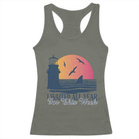 Funny Shark Lover Week Racerback Tank Top I Waited All Year For This Week - Wonder Print Shop