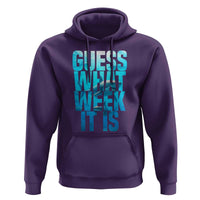 Funny Shark Lover Week Hoodie Guess What Week It Is Blue Ocean - Wonder Print Shop