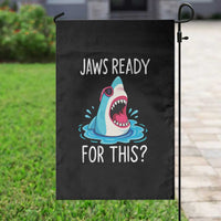Funny Shark Lover Garden Flag Are Jaw Ready For This Ocean Wildlife - Wonder Print Shop