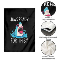 Funny Shark Lover Garden Flag Are Jaw Ready For This Ocean Wildlife - Wonder Print Shop