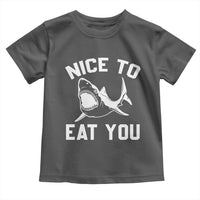 Funny Shark Lover Toddler T Shirt Nice To Eat You - Wonder Print Shop