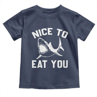 Funny Shark Lover Toddler T Shirt Nice To Eat You - Wonder Print Shop