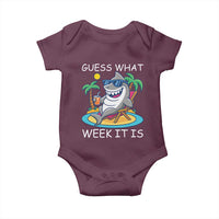 Funny Shark Lover Week Baby Onesie Week Guess What Week It Is Summer Beach - Wonder Print Shop