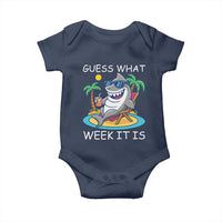 Funny Shark Lover Week Baby Onesie Week Guess What Week It Is Summer Beach - Wonder Print Shop