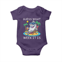 Funny Shark Lover Week Baby Onesie Week Guess What Week It Is Summer Beach - Wonder Print Shop