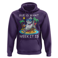 Funny Shark Lover Week Hoodie Week Guess What Week It Is Summer Beach - Wonder Print Shop