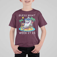 Funny Shark Lover Week T Shirt For Kid Week Guess What Week It Is Summer Beach - Wonder Print Shop