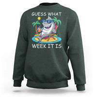 Funny Shark Lover Week Sweatshirt Week Guess What Week It Is Summer Beach - Wonder Print Shop