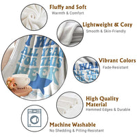 Funny Shark Lover Week Throw Blanket I Wait All Year For This Week Ocean - Wonder Print Shop