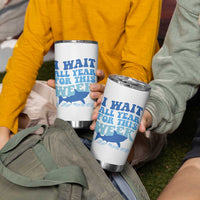 Funny Shark Lover Week Tumbler Cup I Wait All Year For This Week Ocean - Wonder Print Shop