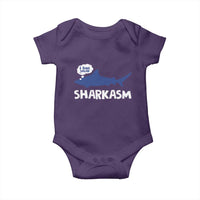 Funny Shark Sarcasm Baby Onesie Shark Sharkasm Marine Biology Vintage - Wonder Print Shop