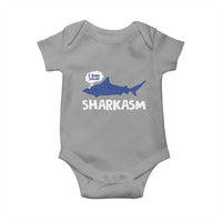 Funny Shark Sarcasm Baby Onesie Shark Sharkasm Marine Biology Vintage - Wonder Print Shop