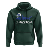 Funny Shark Sarcasm Hoodie Shark Sharkasm Marine Biology Vintage - Wonder Print Shop